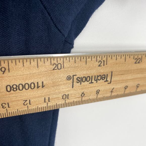 j. Jill Maxi Dress Woman's Large Blue Confetti Print Hem Knit Coastal TradMom - Picture 8 of 9